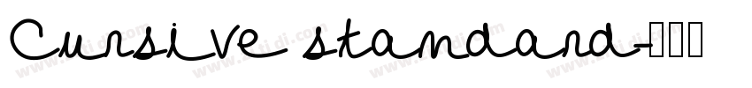 Cursive standard字体转换